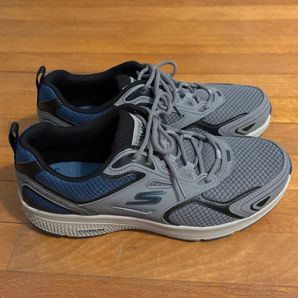Skechers Men’s Size 9 Go Run Consistent Sneakers Vestige Grey Blue 220081